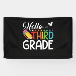 Hello Third Grade Team 3rd Grade Back to School Banner