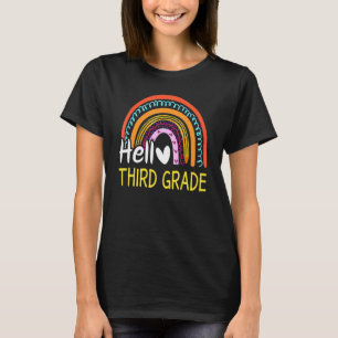 Hello Third Grade Team 3rd Grade Back To School Ra T-Shirt