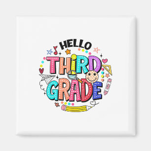 Hello Third Grade Team 3rd Grade Back To School Te Magnet