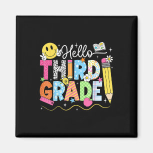 Hello Third Grade Team 3rd Grade Back To School Te Magnet