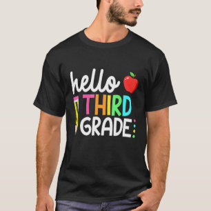 Hello Third Grade Team 3rd Grade Back To School Te T-Shirt