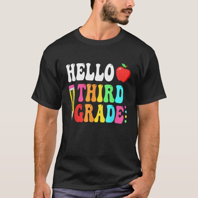 Hello Third Grade Team 3rd Grade Back To School Te T-Shirt (Front)