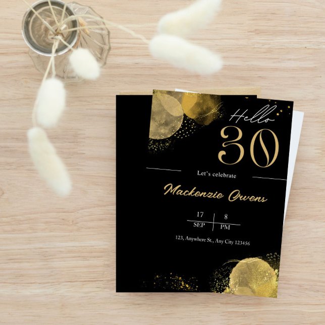 Hello Thirty 30th Birthday Invitation (Creator Uploaded)