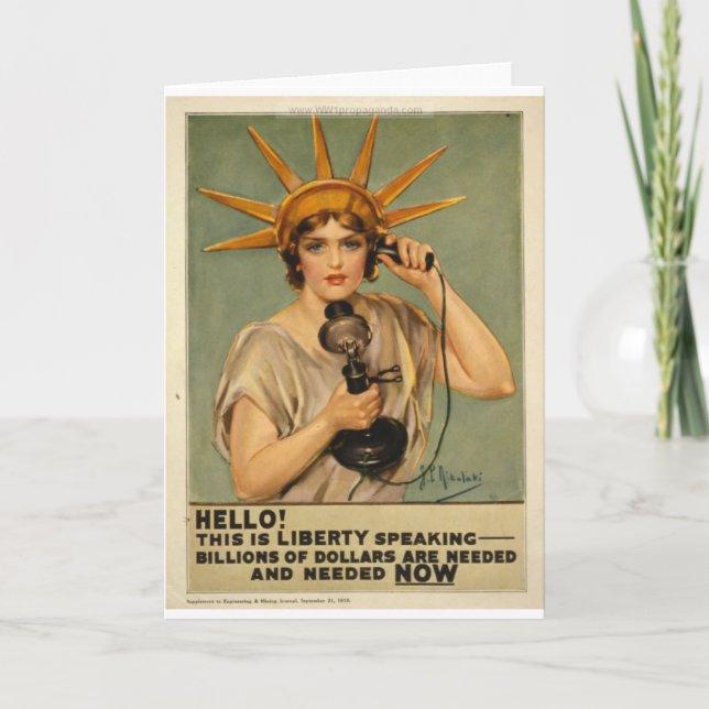 Hello! This is liberty speaking Card (Front)