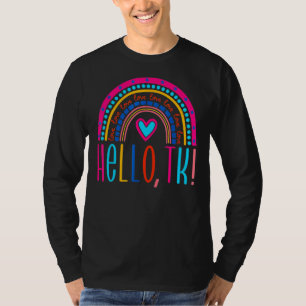 Hello TK Preschool Teacher First Day Back To Schoo T-Shirt