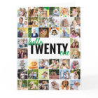 Hello Twenty One Photo Collage 21st Birthday