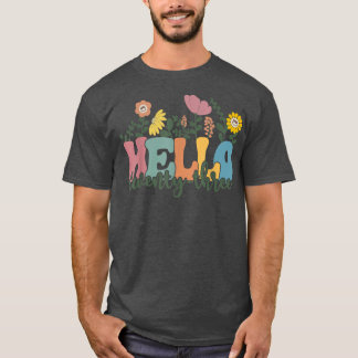 Hello Twenty Three Flower I Am 23 Year Old Happy B T-Shirt