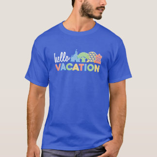 Hello Vacation magical florida park wdw inspiredri T-Shirt