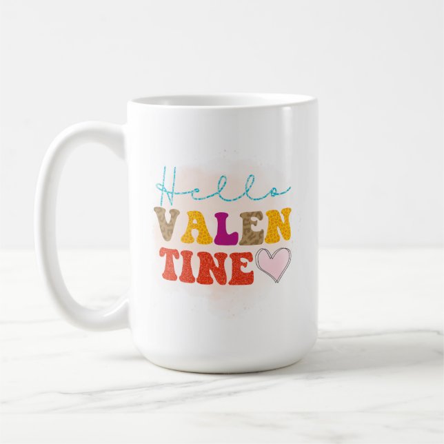 Hello Valentine Coffee Mug (Left)