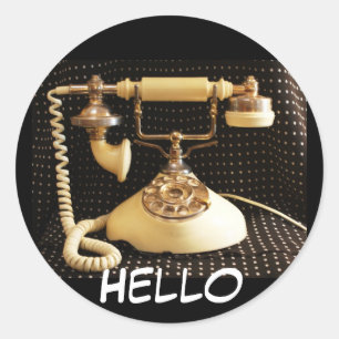 Hello, Vintage phone stickers