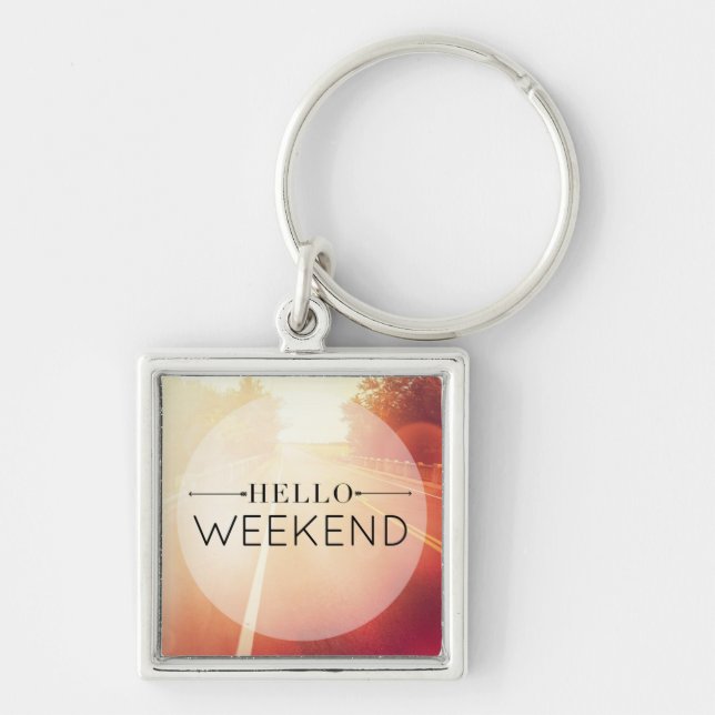 Hello Weekend 3 Key Ring (Front)