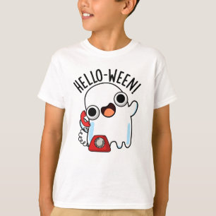 Hello-ween Funny Ghost Pun T-Shirt