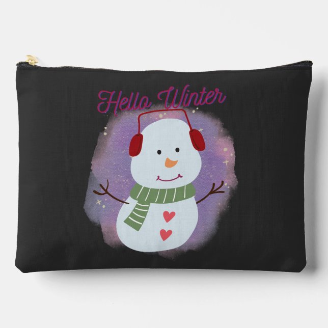 hello winter accessory pouch (Front)