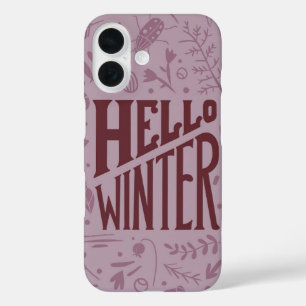 Hello Winter Botanical iPhone 16 Case