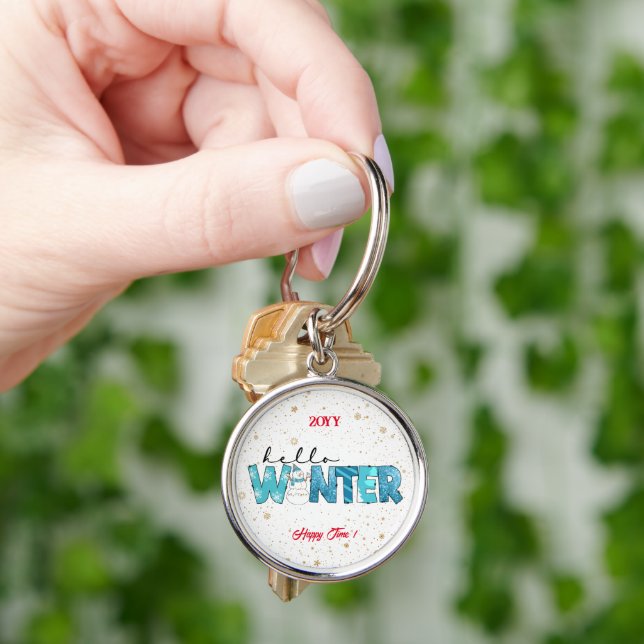Hello Winter Customise Key Ring (Hand)