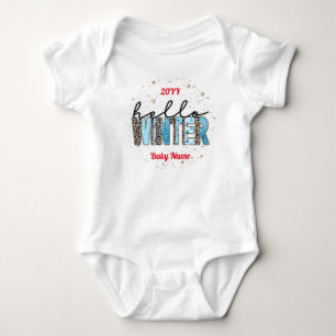 Hello Winter Customize Baby Bodysuit