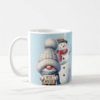 Hello Winter Gnome Mug