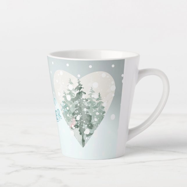 Hello Winter  Latte Mug (Right)