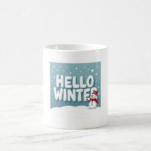 Hello Winter Snowman Mug