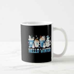 Hello Winter Sweet Cozy Coffee Lovers Snowman Chri Coffee Mug