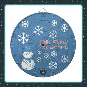 Hello, Winter Wonderland Dartboard