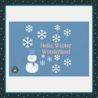 Hello, Winter Wonderland Wrapping Paper Sheet