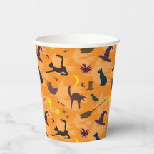 Hello Witch - seamless Halloween pattern.