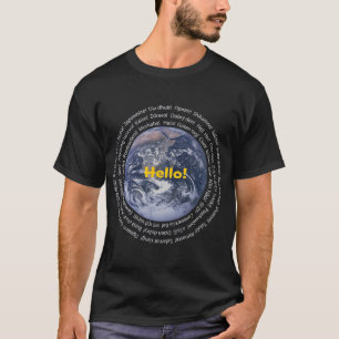 Hello Word in Different Languages ESL Teachers Stu T-Shirt