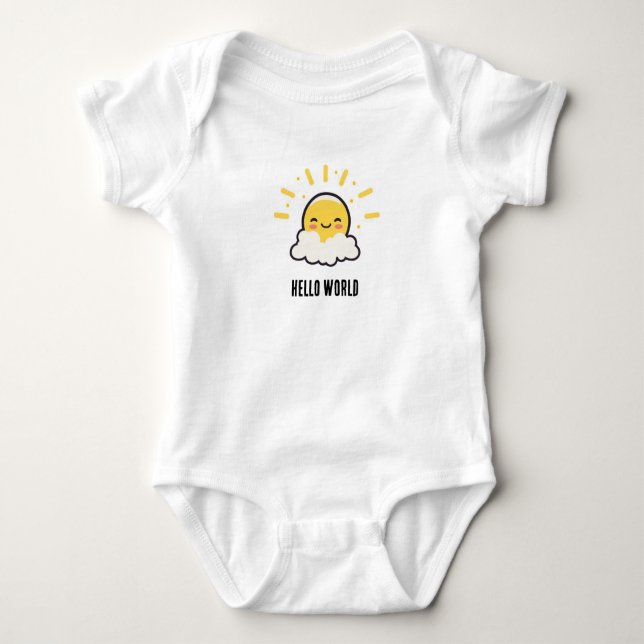 Hello World Baby bodysuit (Front)