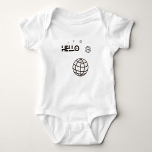 Hello world baby bodysuit