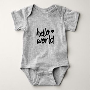 Hello World Baby Bodysuit