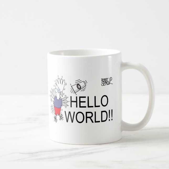 Hello world!! coffee mug (Right)