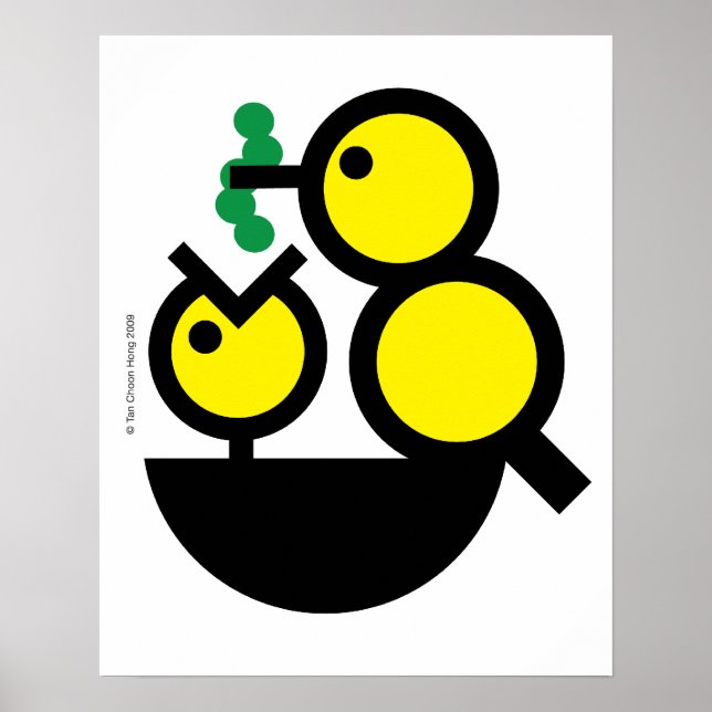 Hello World! Hungry Chick Nursery Poster (Front)