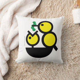 Hello World! Hungry Chick Throw Pillow