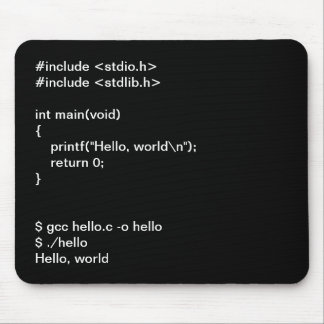 Hello World! Mousepad
