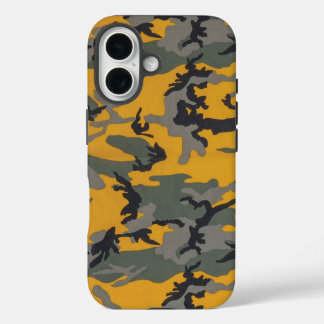 Hello Yellow Camo iPhone 16 Case