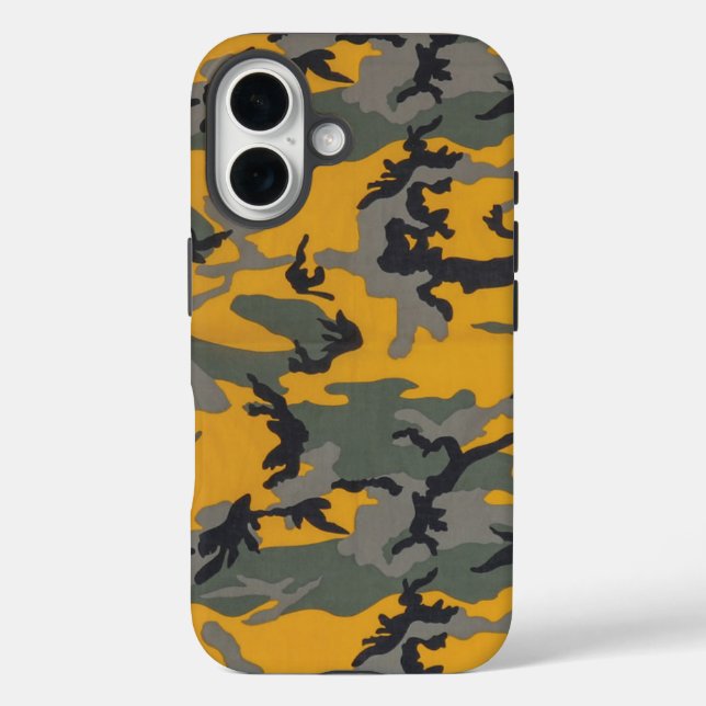 Hello Yellow Camo Case-Mate iPhone Case (Back)