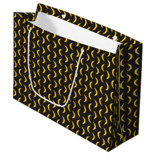 Hello Yellow Moon - seamless Halloween pattern. Large Gift Bag