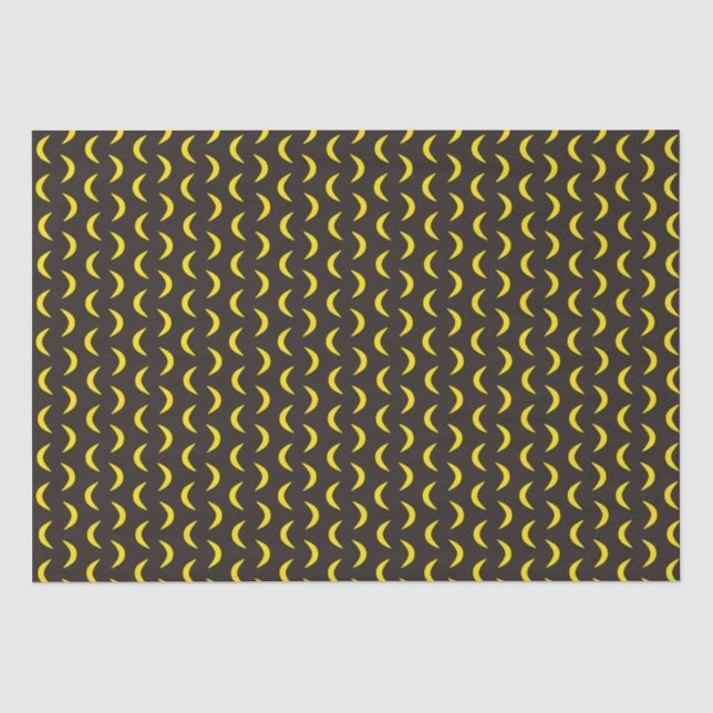 Hello Yellow Moon - seamless Halloween pattern. Tissue Paper (Front)