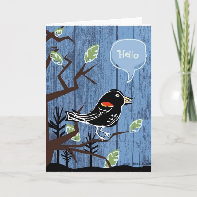 Helloblackbird Card (Front)