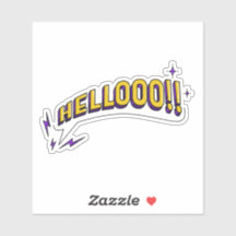 HELLOOO!! Sticker