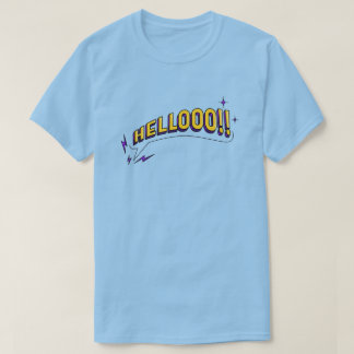 HELLOOO!! T-Shirt – Blue