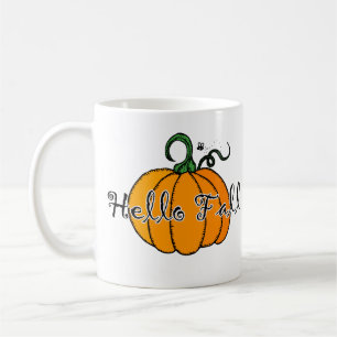 Hellow Pumpkin Fall Pumpkin Hello Fall Coffee Mug