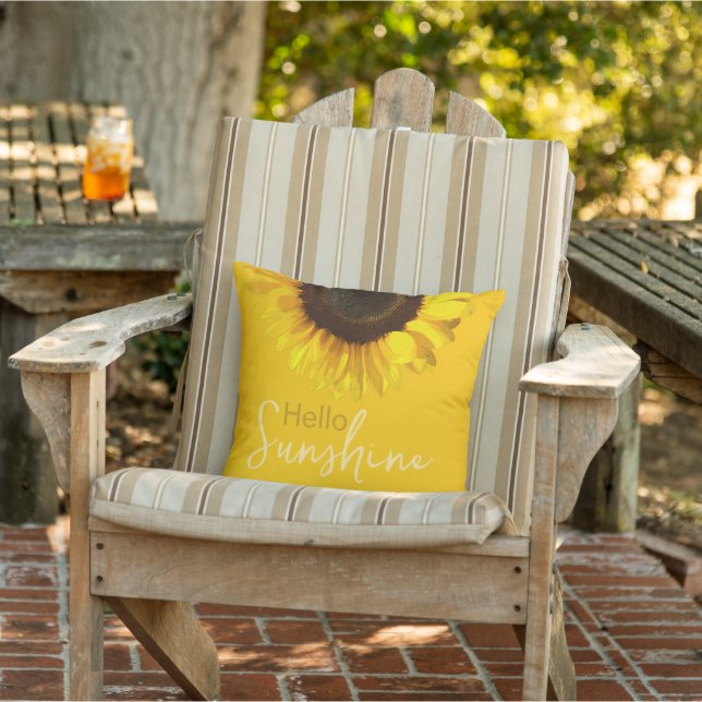Hellow Sunshine Sunflower  Cushion (Chair)
