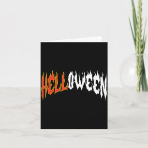Helloween Retro Halloween Spooky Season Horror Card