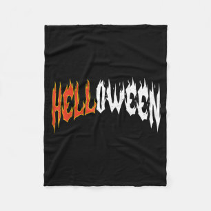 Helloween Retro Halloween Spooky Season Horror Fleece Blanket