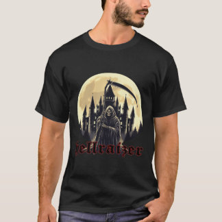 HellRaizer Reaper with Castle and Moon T-Shirt