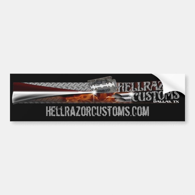 HellRazorCustoms.Com The Bumper Sticker (Front)