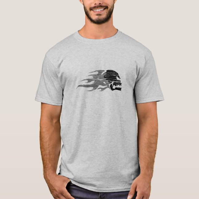 HellRiders Skull and Flames T-shirt (Front)