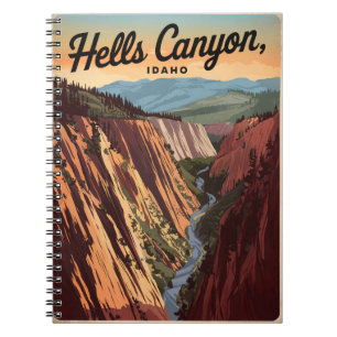 Hells Canyon Idaho Vintage Notebook